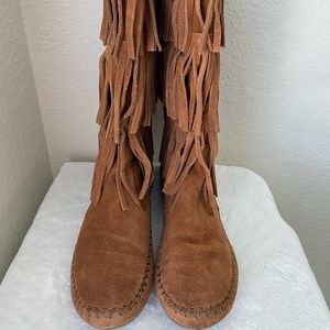 Lauren Conrad fringe boots